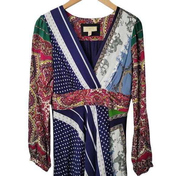 Anthropologie- Moulinette Soeurs- Istanbul Wrap Dress- size 4 - Picture 3 of 11